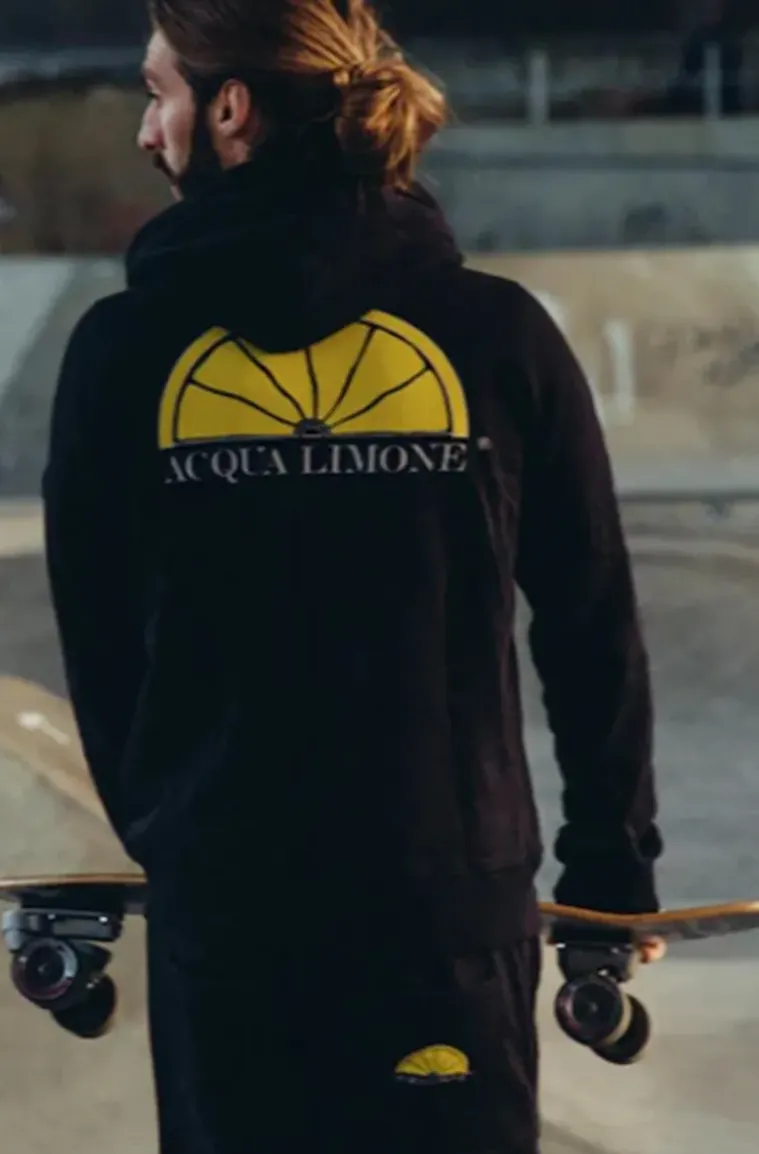 Acqua Limone - Hood Jacket Print Black