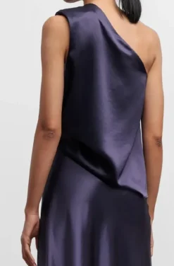 Ahlvar Gallery - Elle Satin Tank - Plum