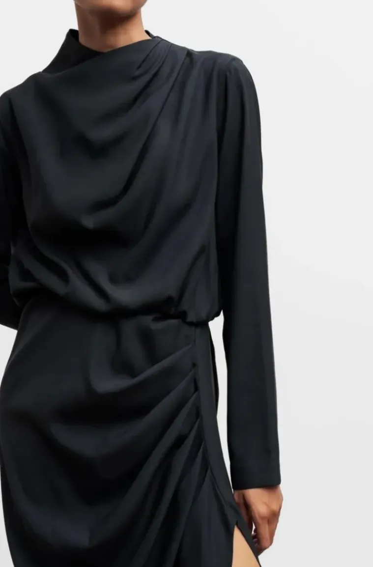 Ahlvar Gallery - Jade Silk Dress - Black