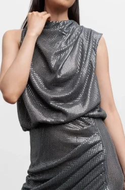 Ahlvar Gallery - Tilda Sequin Dress - Dark Grey