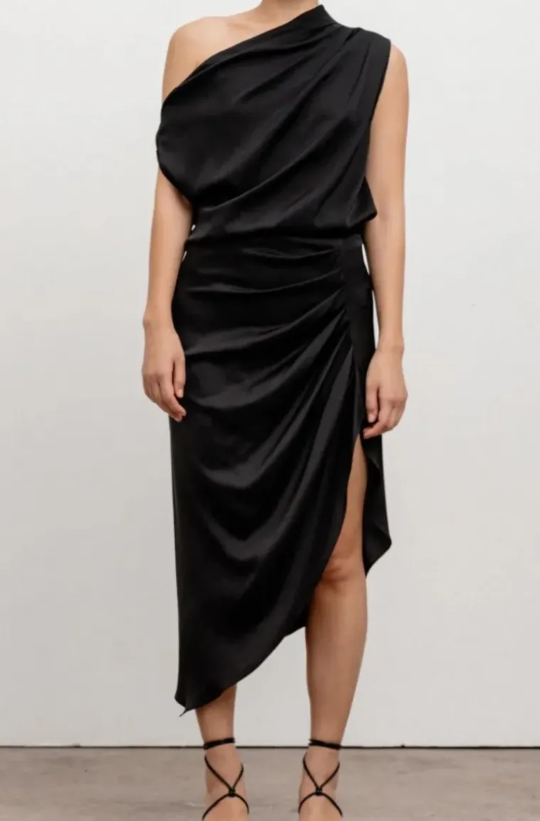 Ahlvar Gallery - Tilda Silk Skirt Black