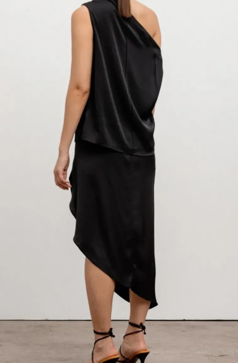 Ahlvar Gallery - Tilda Silk Skirt Black