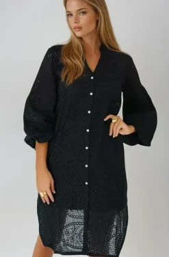 Blond Hour - Angelic Shirt Dress - Black