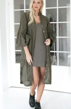 Blond Hour - Angelic Shirt Dress - Olive