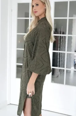 Blond Hour - Angelic Shirt Dress - Olive