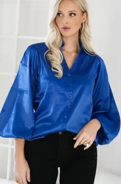 Blond Hour - Aurora Blouse - Vibrant Blue