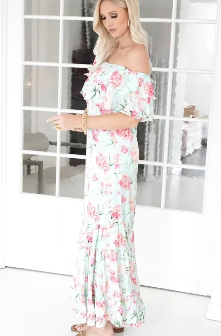 Blond Hour - Bella Dress - Pink Flower
