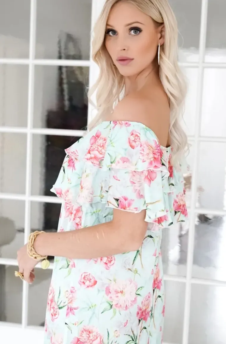 Blond Hour - Bella Dress - Pink Flower