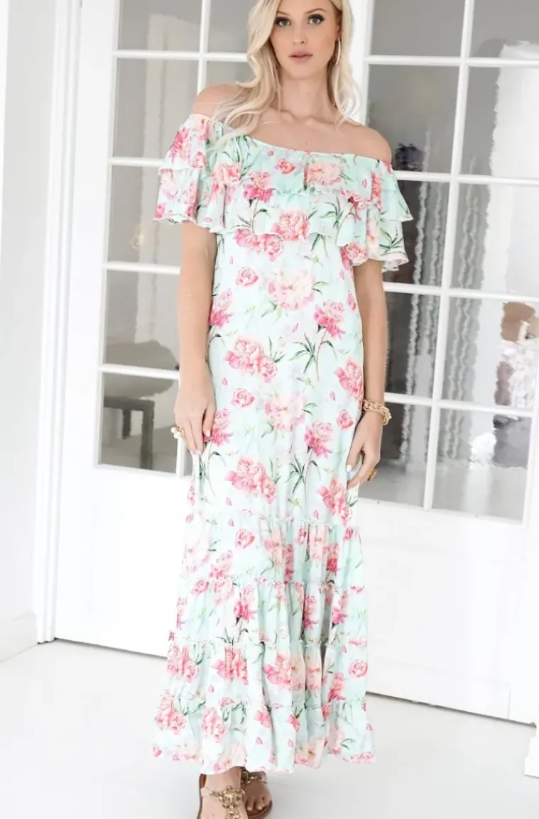 Blond Hour - Bella Dress - Pink Flower