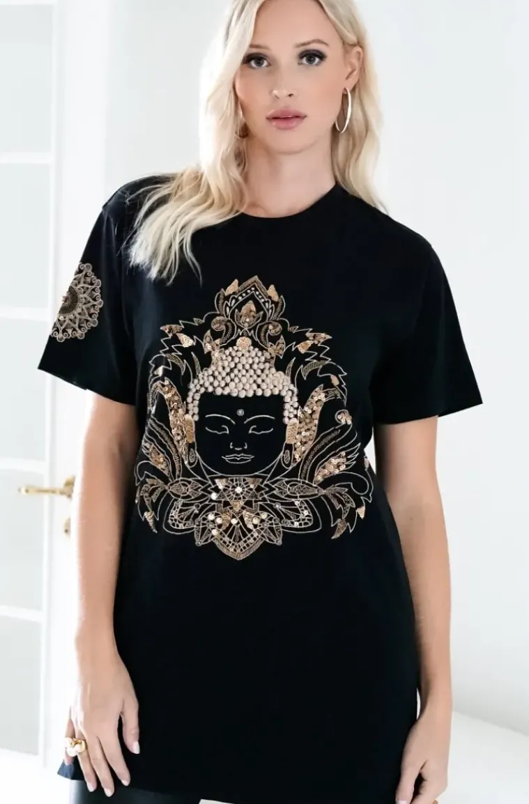 Blond Hour - Buddha Tshirt - Black