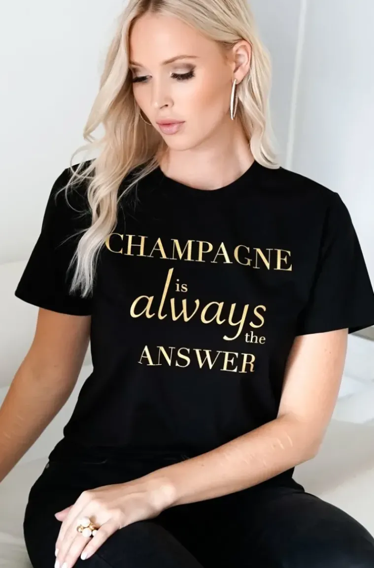 Blond Hour - Champagne t-shirt - Black Gold