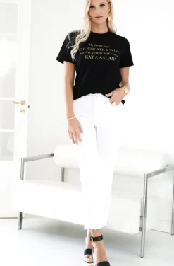Blond Hour - Chocolate and Wine Tshirt - Black Gold
