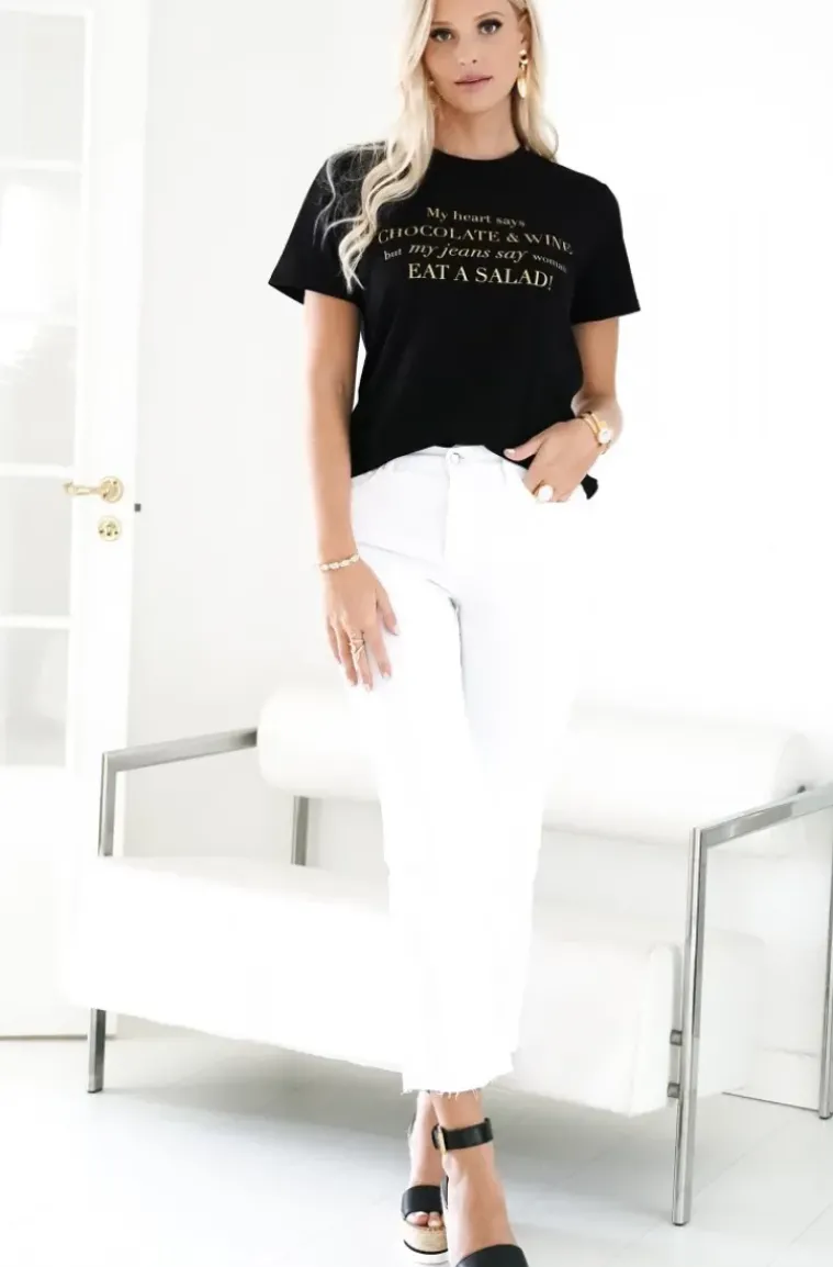 Blond Hour - Chocolate and Wine Tshirt - Black Gold