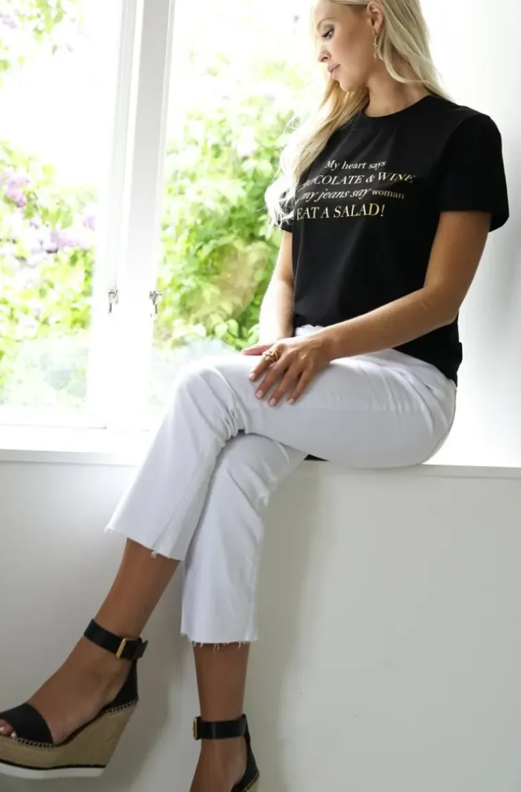 Blond Hour - Chocolate and Wine Tshirt - Black Gold