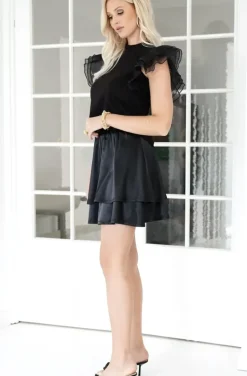 Blond Hour - Drama Skirt - Black