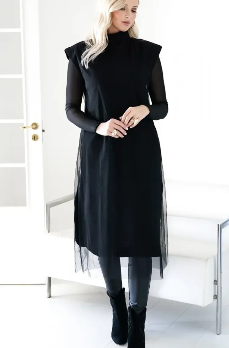 Blond Hour - Escape Vest Dress - Black