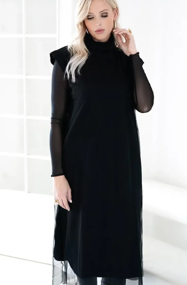 Blond Hour - Escape Vest Dress - Black