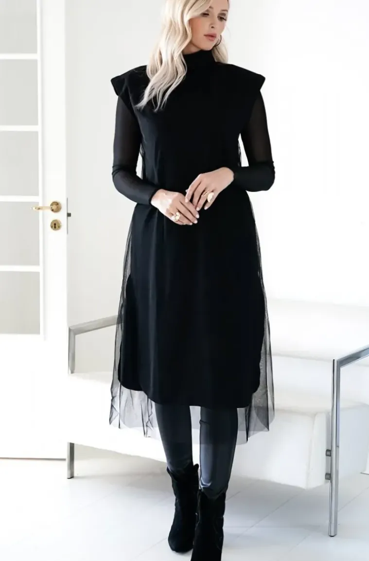 Blond Hour - Escape Vest Dress - Black