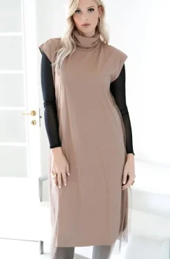 Blond Hour - Escape Vest Dress - Taupe