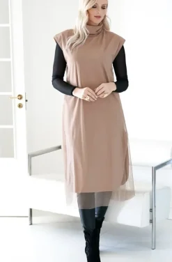 Blond Hour - Escape Vest Dress - Taupe
