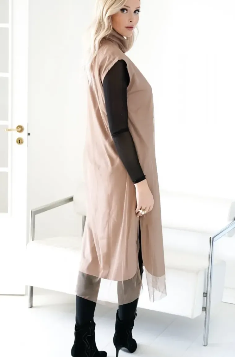 Blond Hour - Escape Vest Dress - Taupe