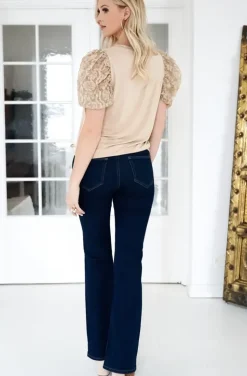 Blond Hour - Flower Top - Sand