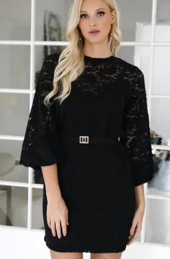 Blond Hour - Mist dress lace - Black