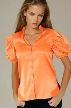 Blond Hour - Mizzle Blouse - Orange