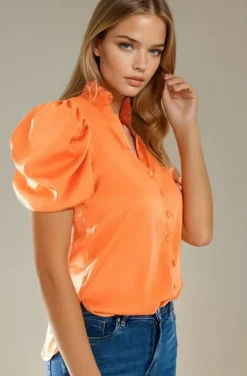 Blond Hour - Mizzle Blouse - Orange