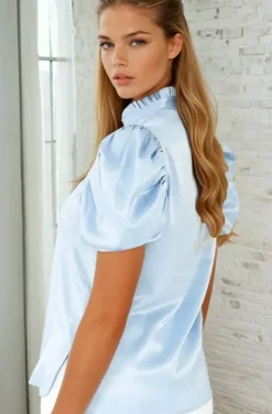 Blond Hour - Mizzle Blouse - Light Blue