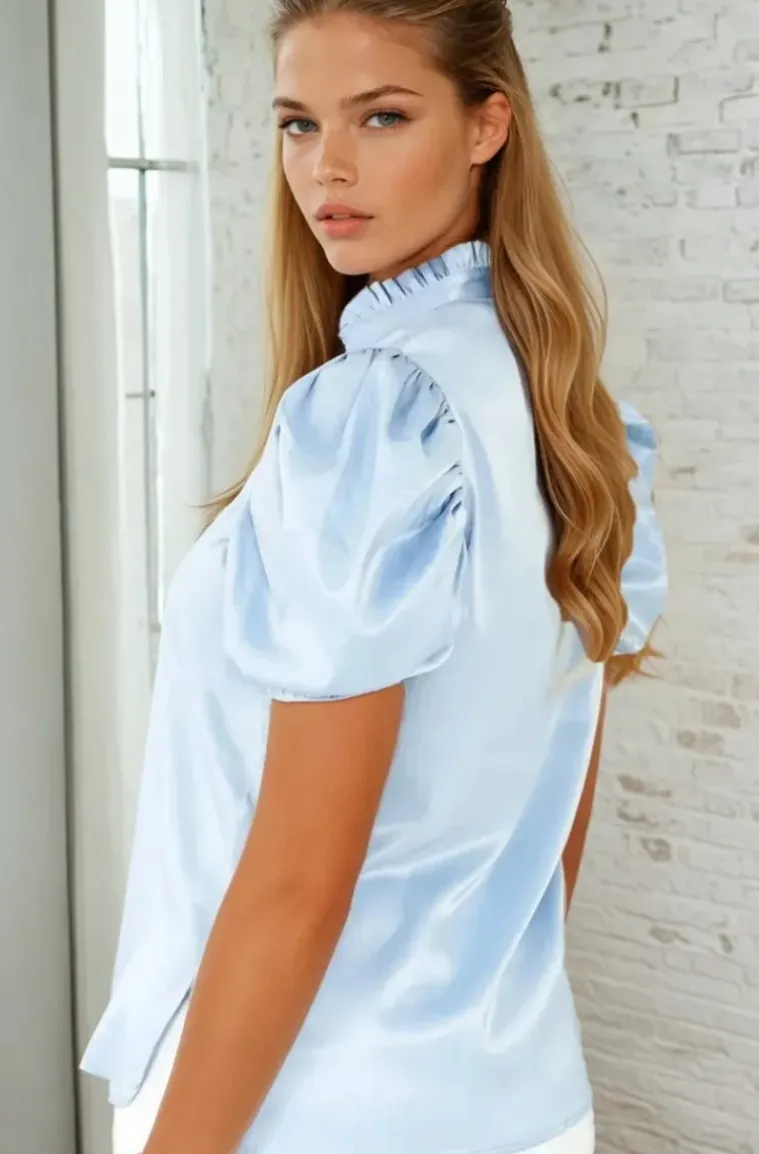 Blond Hour - Mizzle Blouse - Light Blue