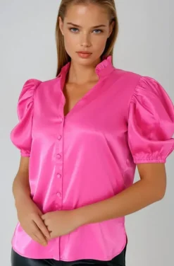 Blond Hour - Mizzle Blouse - Cerise