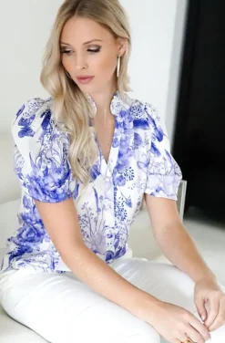 Blond Hour - Mizzle Blouse - Blue Bird