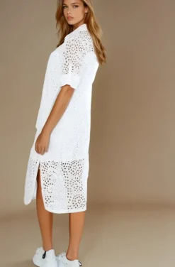 Blond Hour - Noble Shirt Dress White