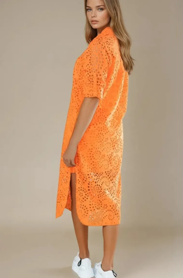 Blond Hour - Noble Shirt Dress Orange