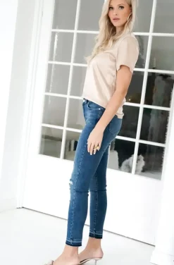 Blond Hour - Perfect Shiny Roundneck Top - Champagne