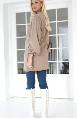 Blond Hour - Protected Sweatshirt Dress - Taupe