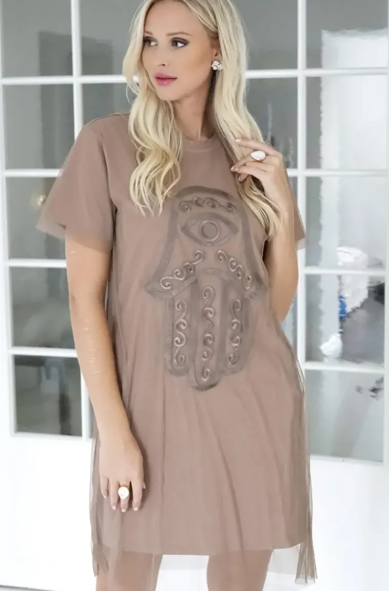 Blond Hour - Protected Tshirt Dress - Taupe