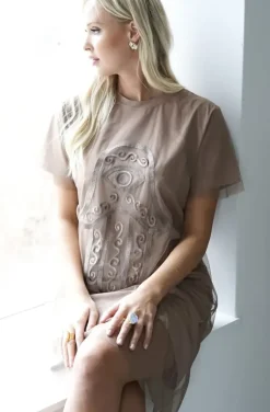 Blond Hour - Protected Tshirt Dress - Taupe