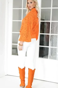 Blond Hour - Refined Blouse - Orange