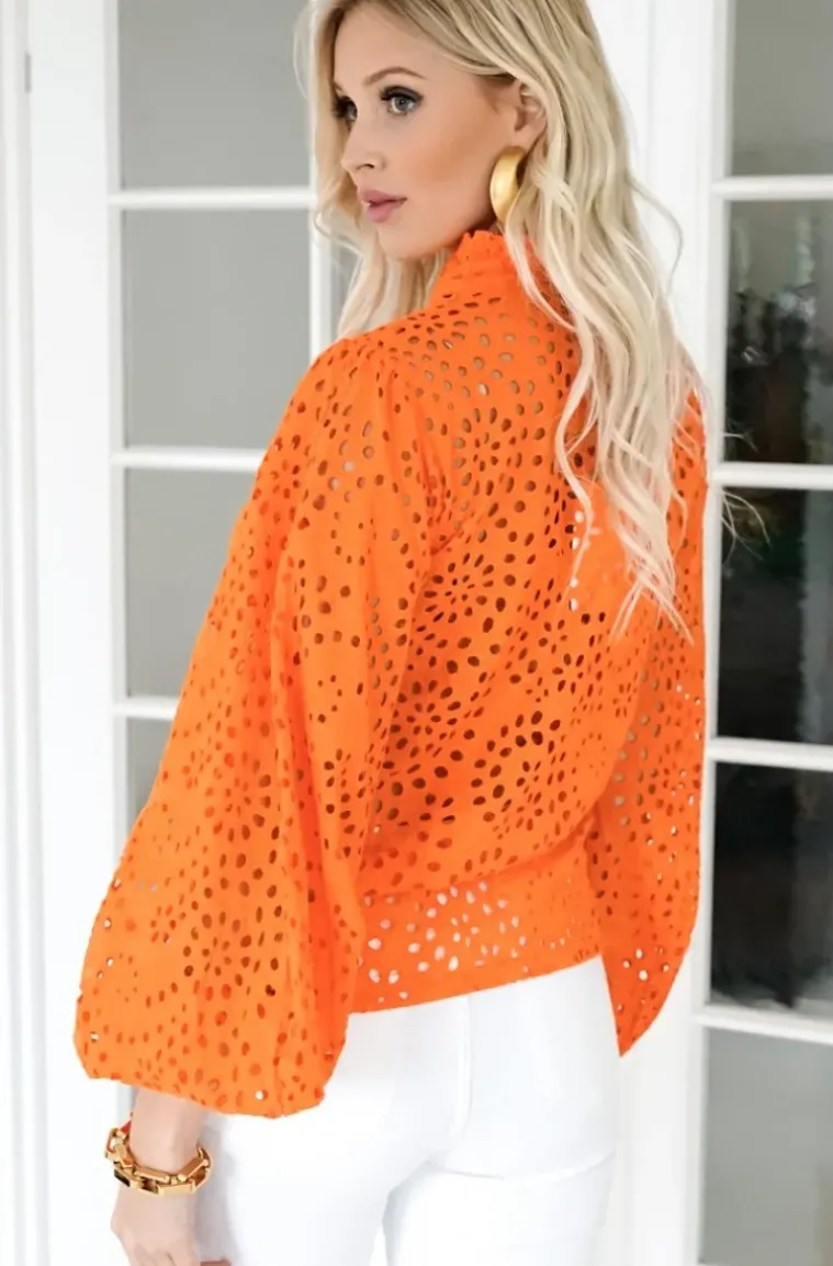 Blond Hour - Refined Blouse - Orange
