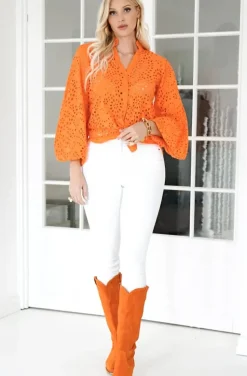 Blond Hour - Refined Blouse - Orange
