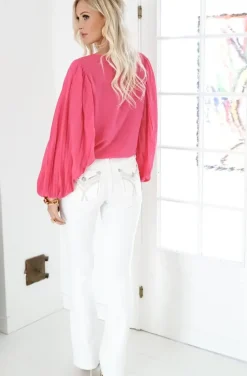 Blond Hour - Riviera Blouse - Cerise