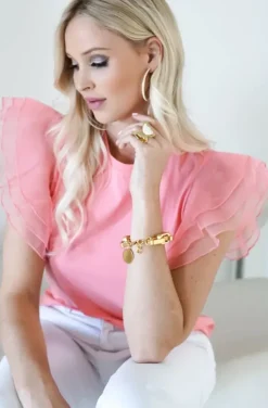 Blond Hour - Saint Top - Coral