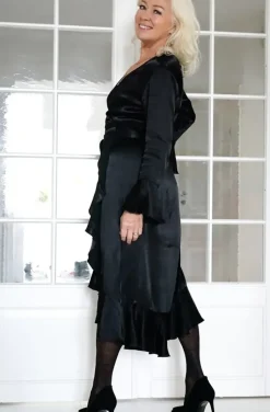 Blond Hour <3 Susanne Nordström - The Perfect Wrap Dress - Viscose Black