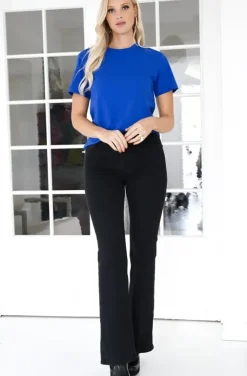 Blond Hour - the Perfect Round neck Tshirt - Vibrant Blue