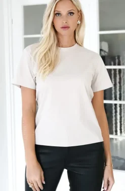 Blond Hour - The perfect Round neck Tshirt - Sand