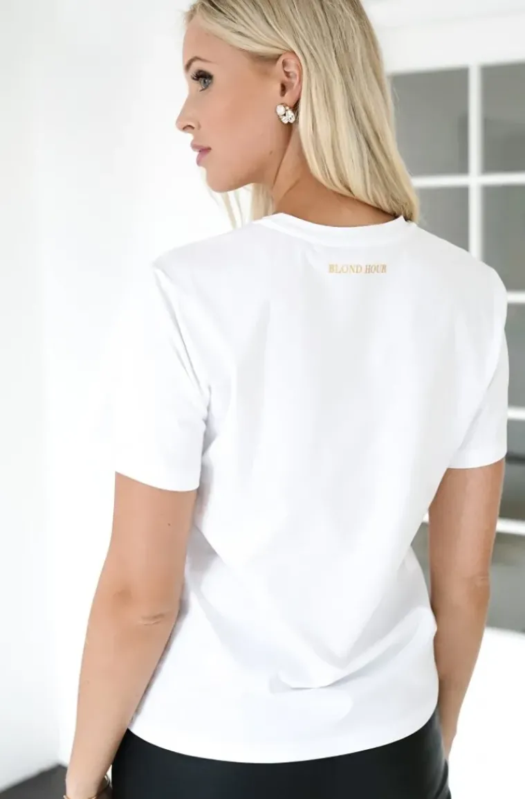 Blond Hour - The perfect Round neck Tshirt - White