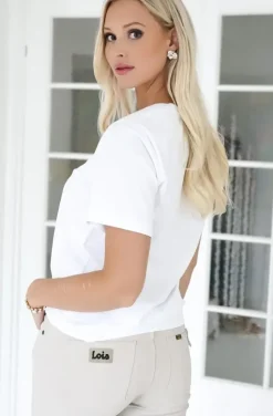 Blond Hour - The perfect v-neck tshirt - White