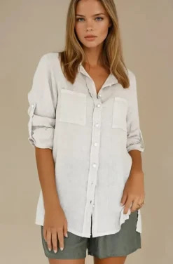 Blond Hour - Time Linen shirt - Sand